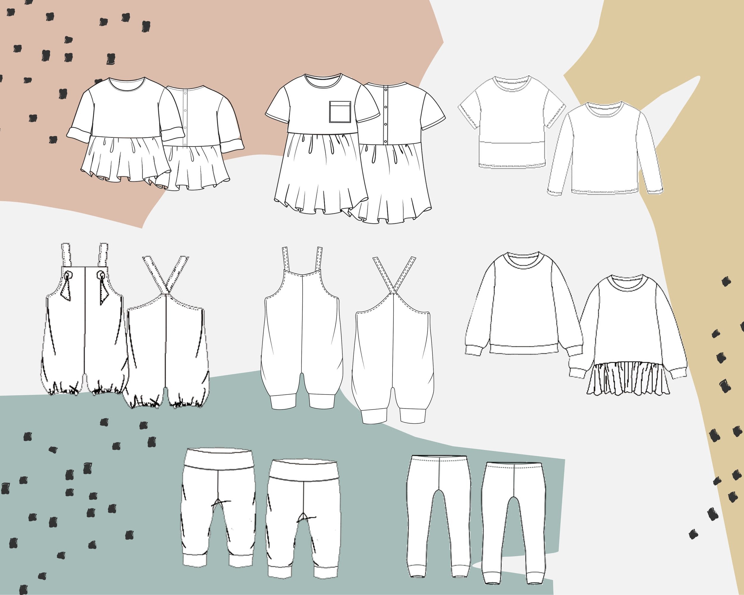 Target Baby Pattern Baby & Toddler - Bundle Sewing Pattern Pack, PDF – Pattern Paper Scissors