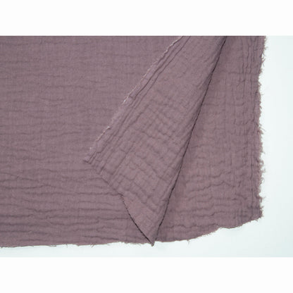 Mauve Double Gauze Fabric, 100% cotton Muslin