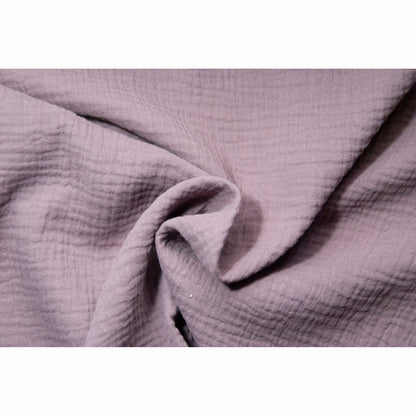 Mauve Double Gauze Muslin Fabric
