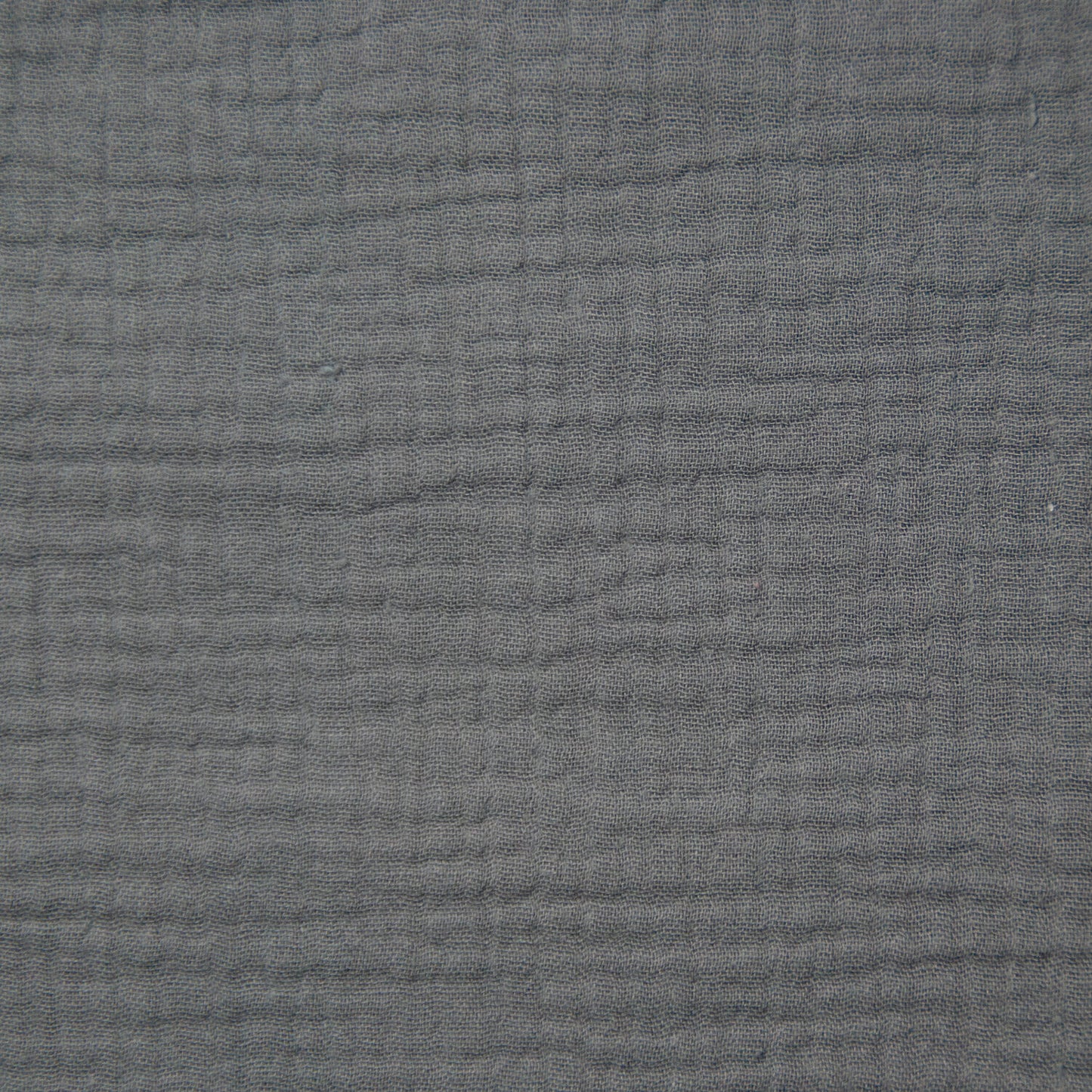 Mid Grey Double Gauze, 100% Cotton Muslin