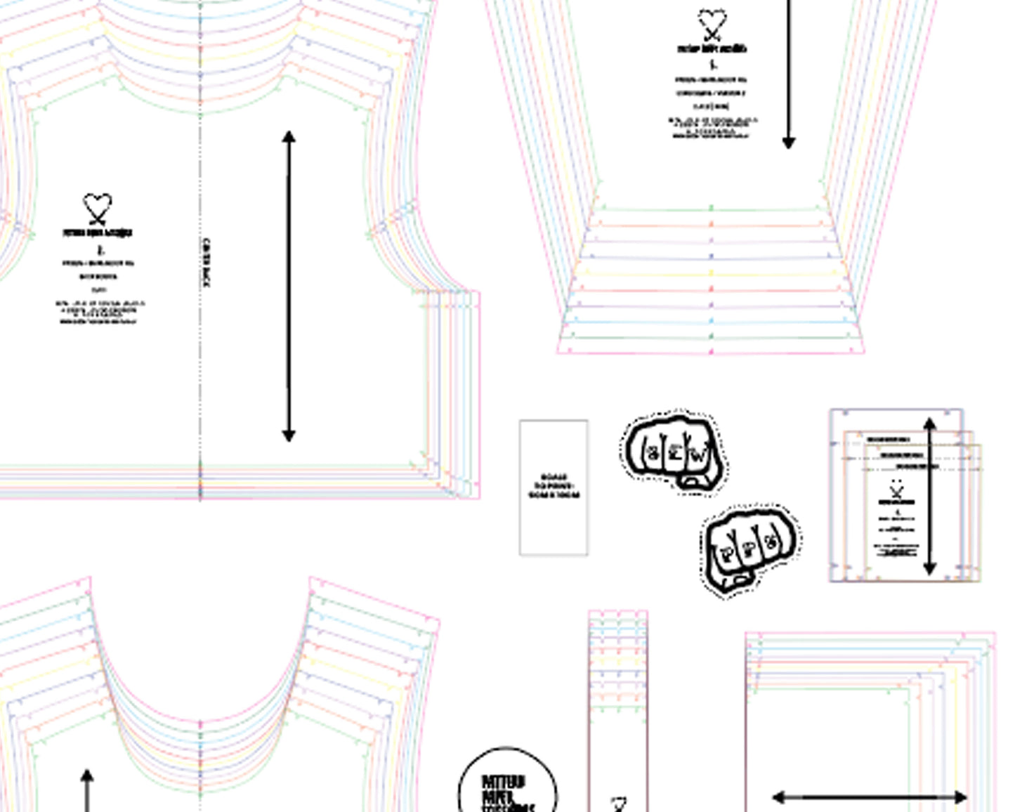 Kids Mix and Match Style Tee, T-Shirt Sewing Pattern, Paper and PDF Options