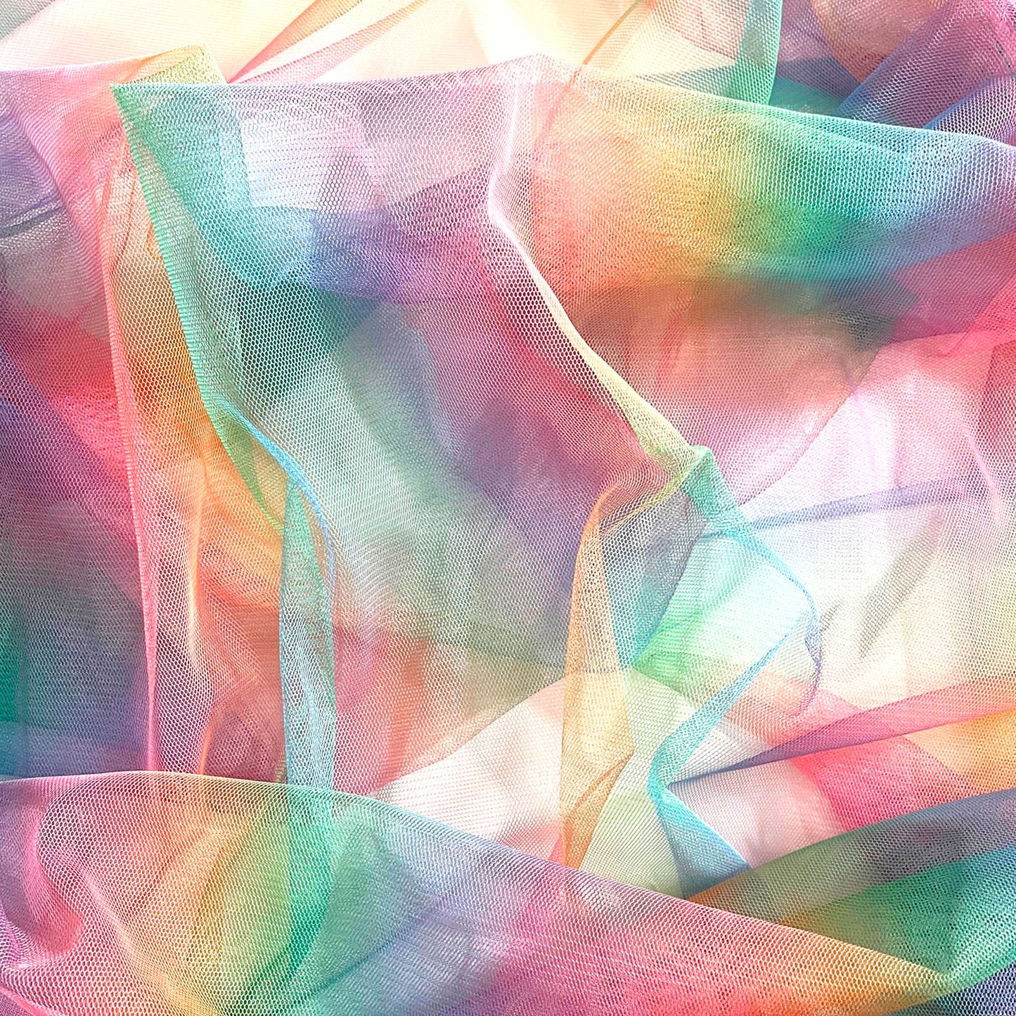 Beautiful Pastel Rainbow Tulle, Mesh Great for tutu skirts, and fancy dress!