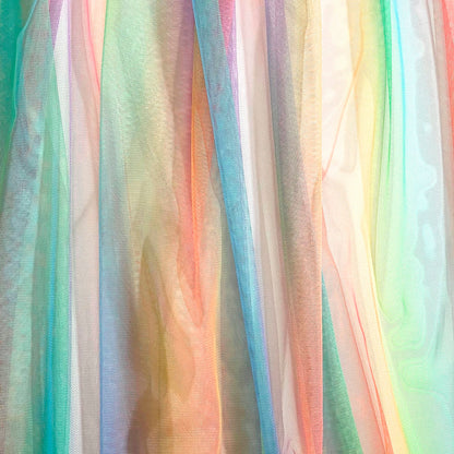 Beautiful Pastel Rainbow Tulle, Mesh Great for tutu skirts, and fancy dress!